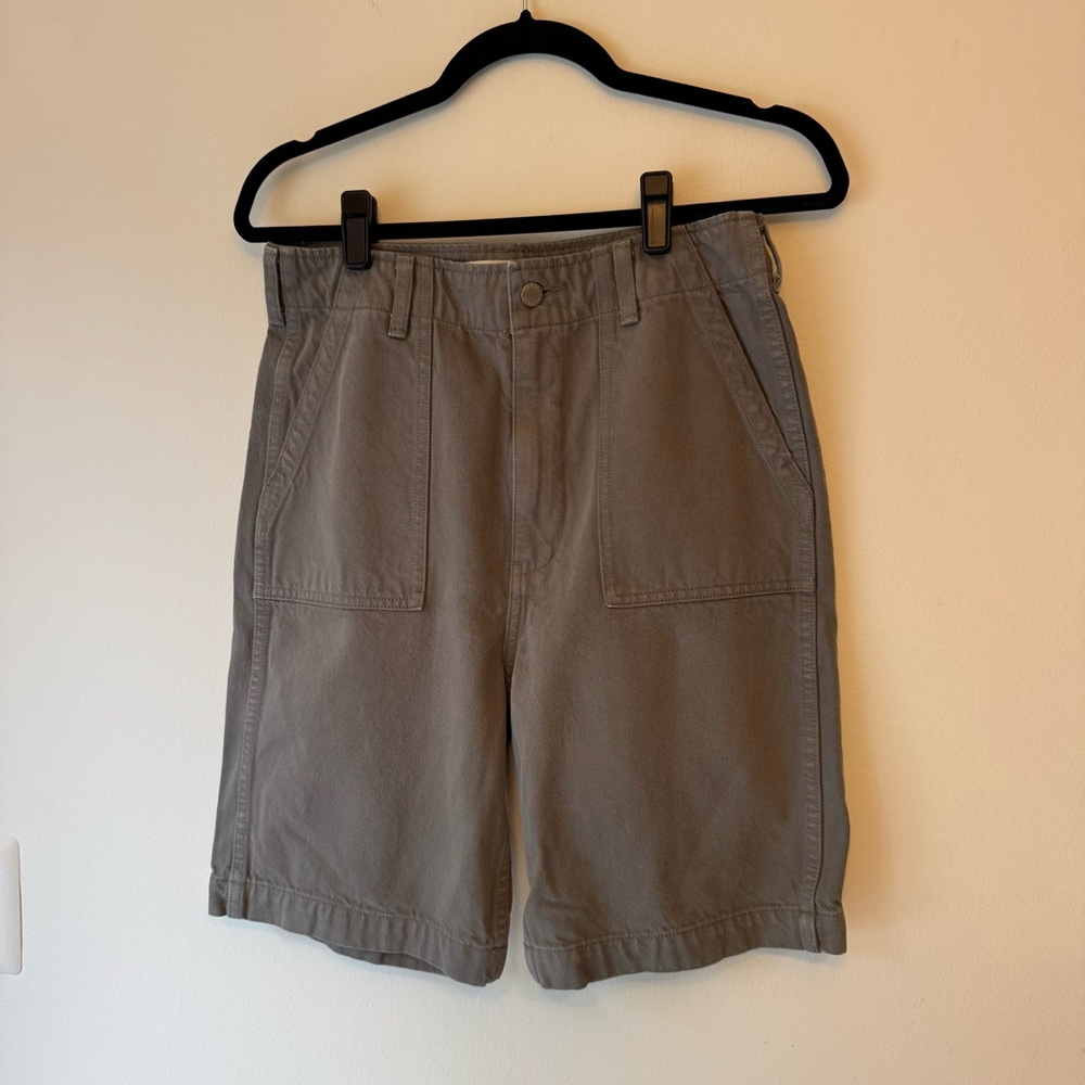 Denim Forum Aritzia Gray Women’s Shorts Bermuda Jorts Summer 0026
